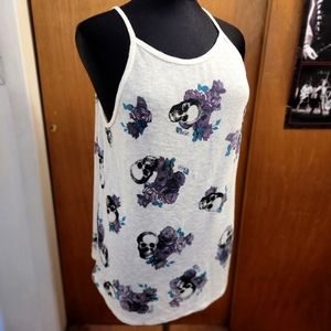 💀 Hot Topic Skull Knit Tank